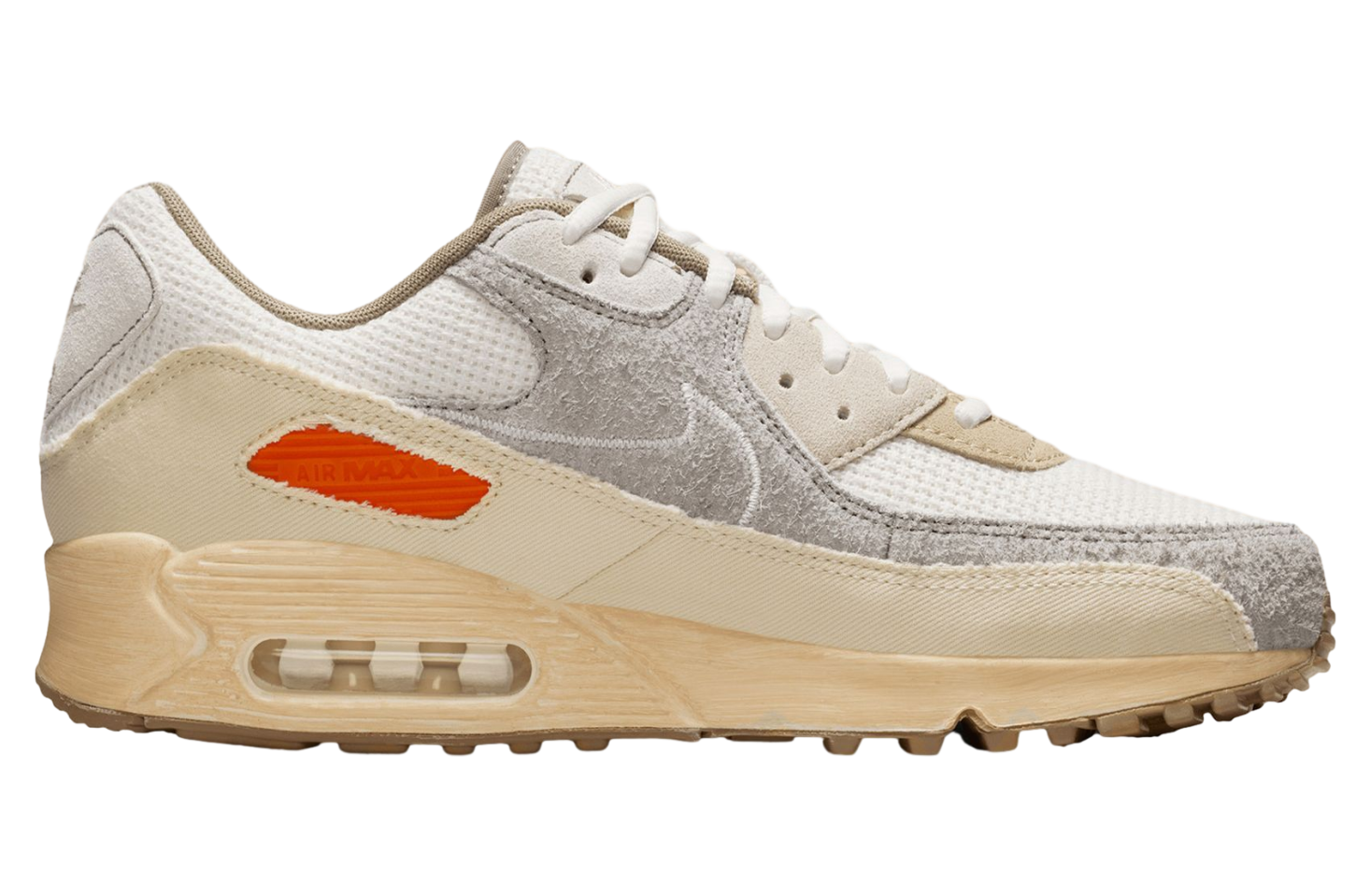 Nike Air Max 90 Premium Pale Ivory IM6773-104 Mens Size 8 / Womens Size 9.5 New Nike Air Max 90 PRM Muslin Sail Pale Ivory College Grey  main image 2