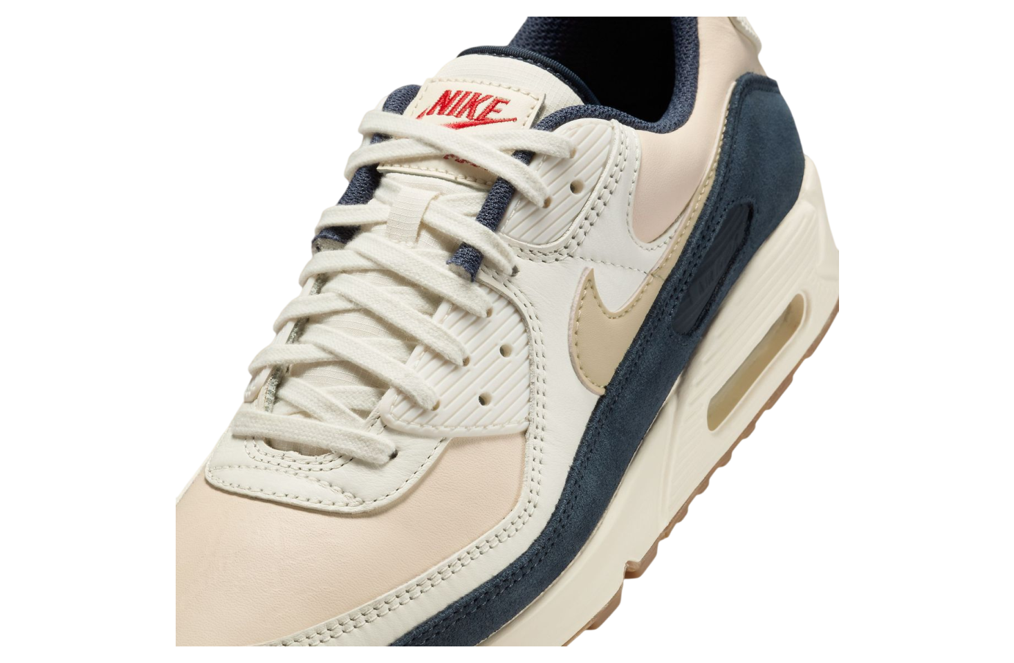 Nike Air Max 90 PRM Leather ‘Rare Air’ Pale Ivory IH4379-110 Men’s Size 8 Nike Air Max 90 Pale Ivory IH4379-110 main image 2