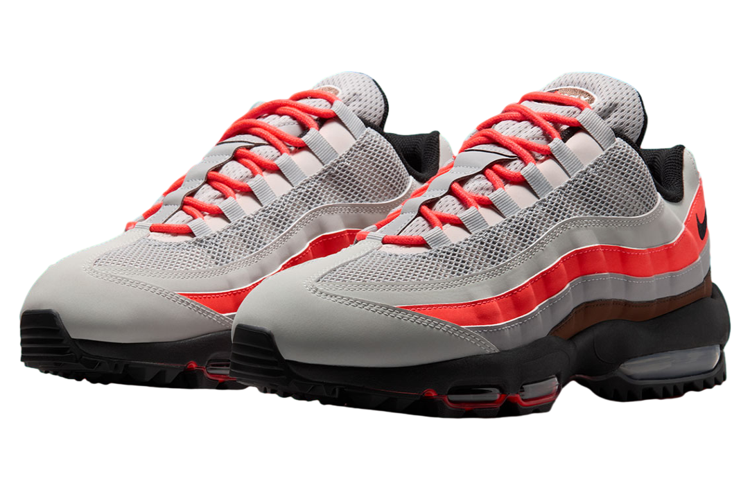 Nike Air Max 95 Golf Light Silver / Black / Bright Crimson