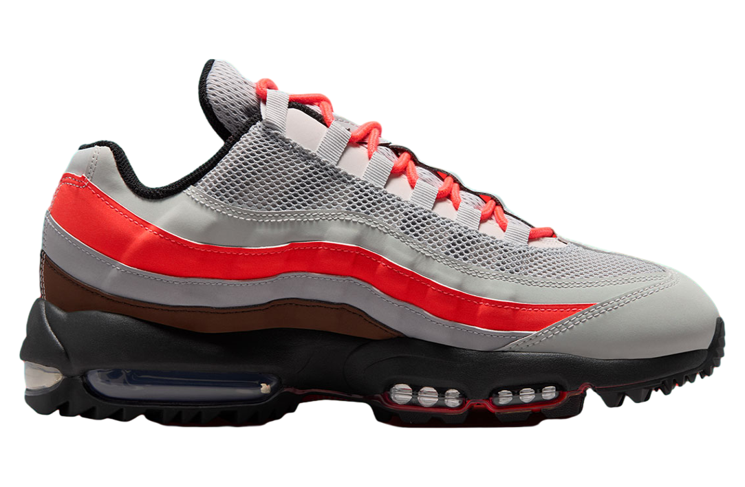 Nike Air Max 95 Golf Light Silver / Black / Bright Crimson