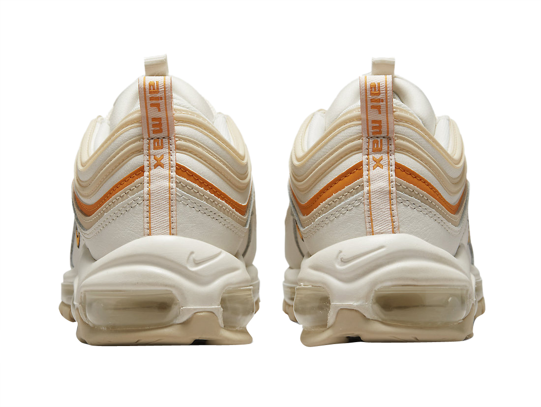 Nike Air Max 97 Sneakers - Cream & Orange Accents Nike Air Max 97 Cream Orange - Mar 2022 - DQ8594-001  main image 3