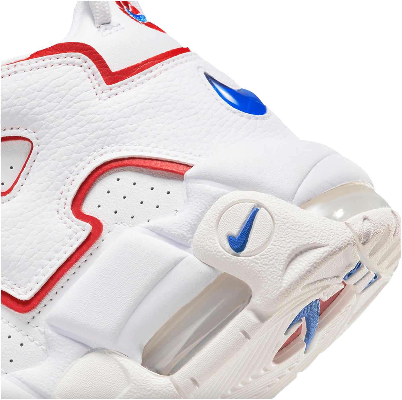 Nike Air More Uptempo White Red Blue - Jun 2022 - DX2662-100 