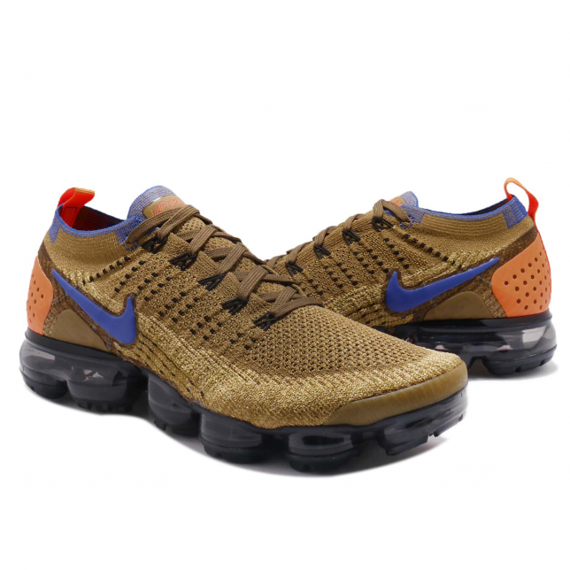 Nike Air Vapormax 2 Golden Beige Racer Blue