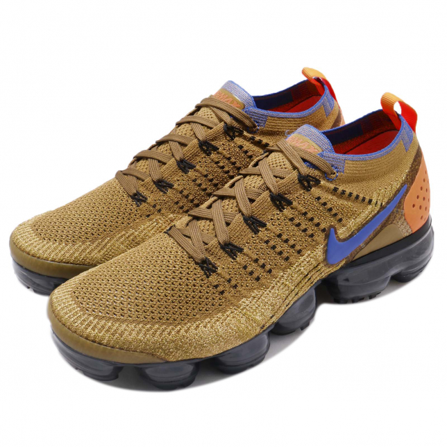 Nike Air Vapormax 2 Golden Beige Racer Blue