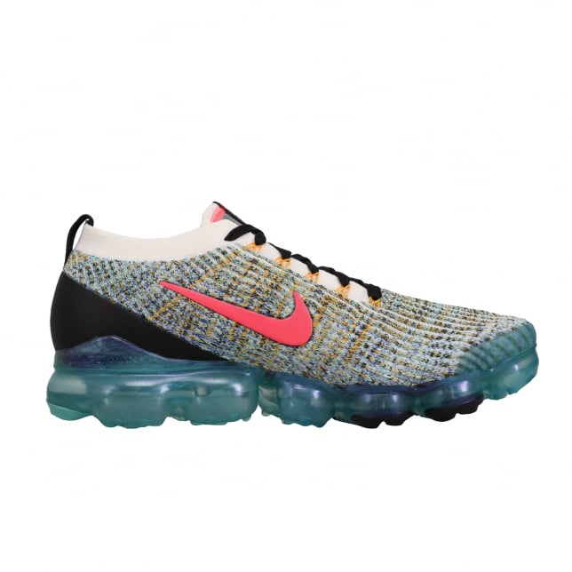 Nike Air Vapormax Flyknit 3 White Flash Crimson Hyper Turquoise