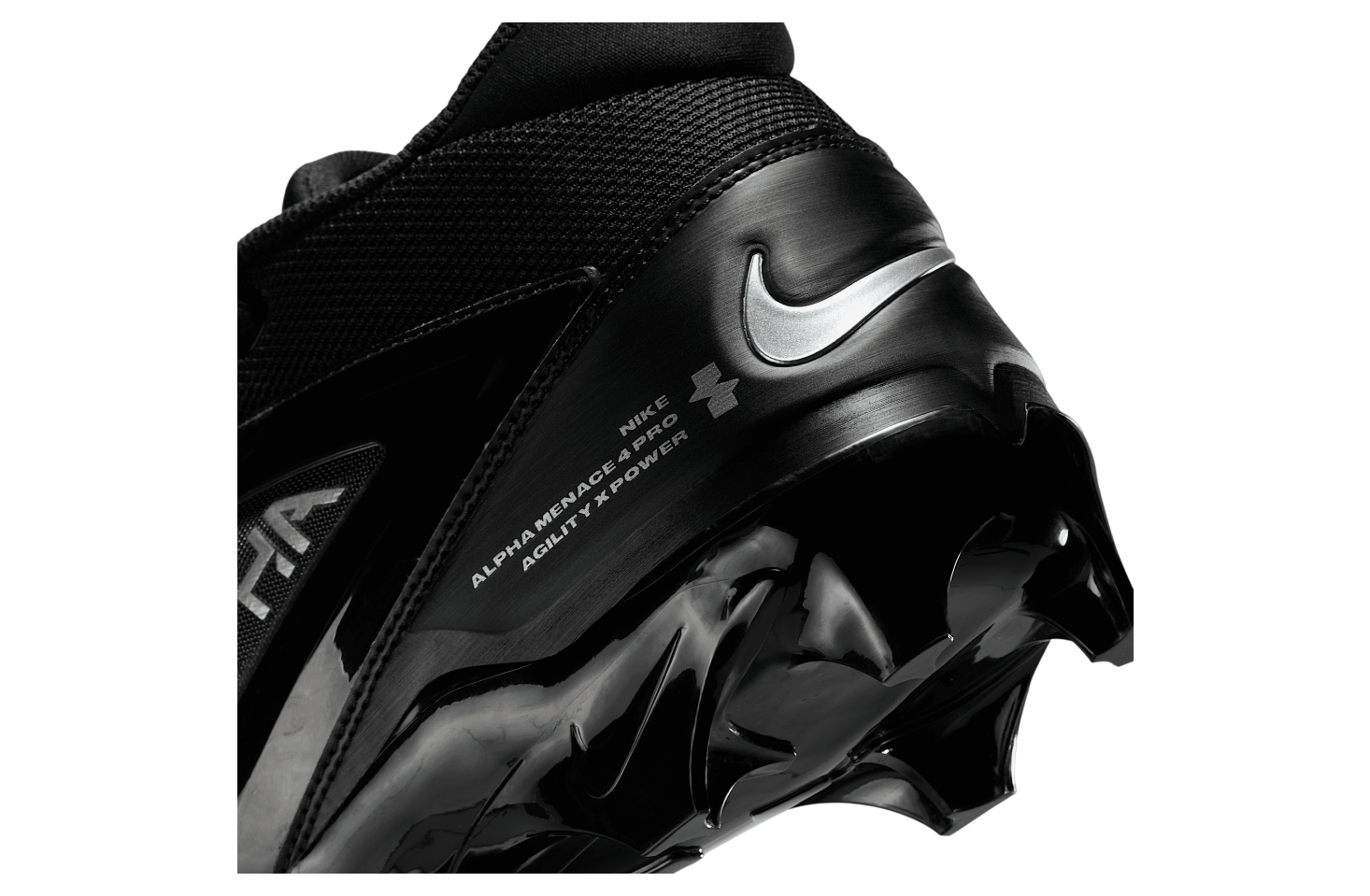 Nike Alpha Menace 4 Pro \'Black Silver\' FD7037-002 Football size 17 Amazon.com | Nike Alpha Menace 4 Pro Football Cleats White  main image 4