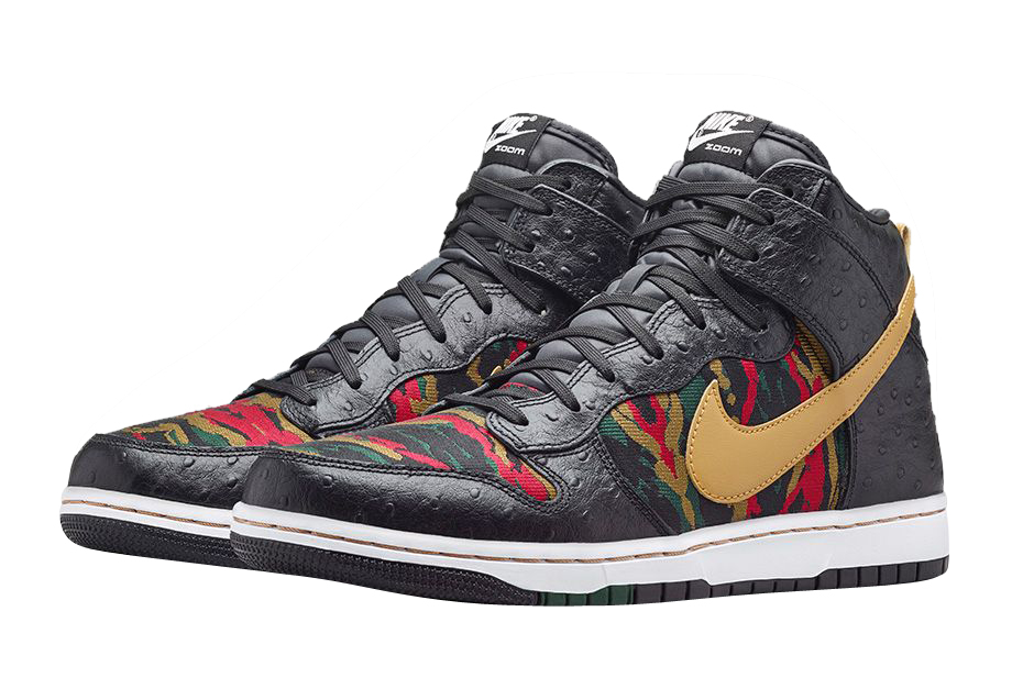 Nike Dunk High CMFT PRM - Black / Flat Gold