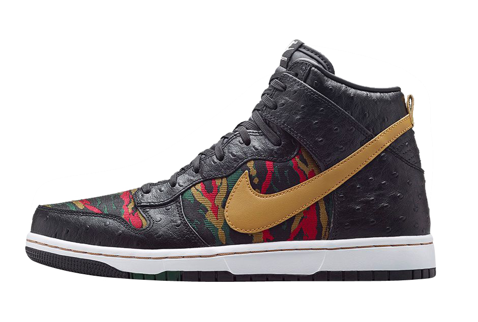 Nike Dunk High CMFT PRM - Black / Flat Gold