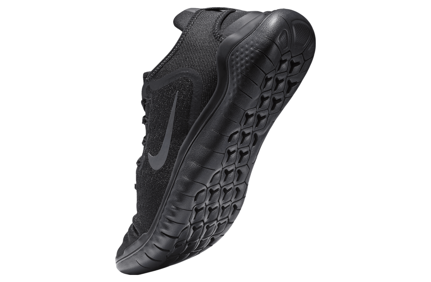 Nike Free RN 2018 Black Anthracite Men\'s Athletic Casual Running Shoes Size 7 Nike Free RN Flyknit 2018 Anthracite for Sale - Authenticity  main image 3