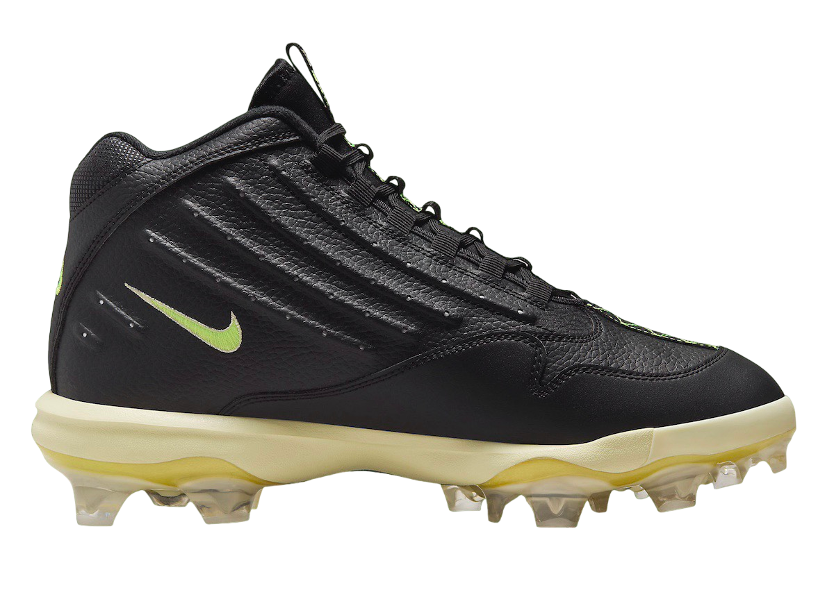 Nike Griffey 2 MCS Cleat Black Volt - Jul 2024 - HF1579-001 