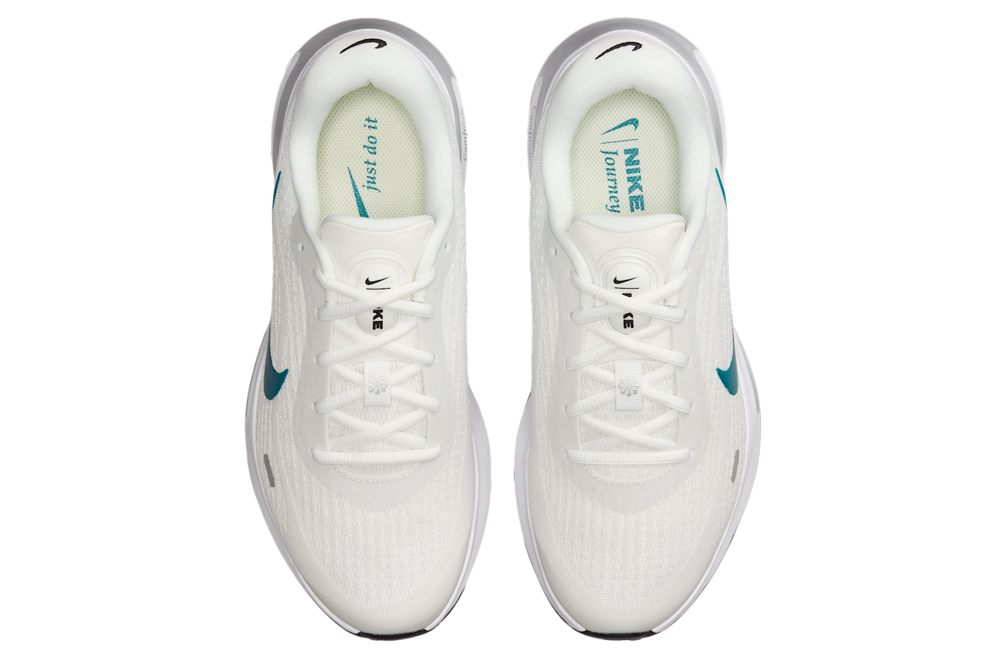 Nike Journey Run Summit White / Black / Metallic Silver
