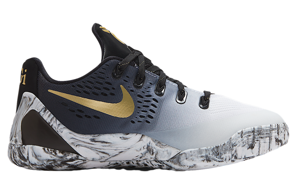 Nike Kobe IX GS Black / White / Metallic Gold