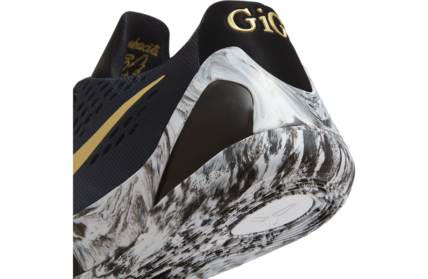 Nike Kobe IX GS Black / White / Metallic Gold