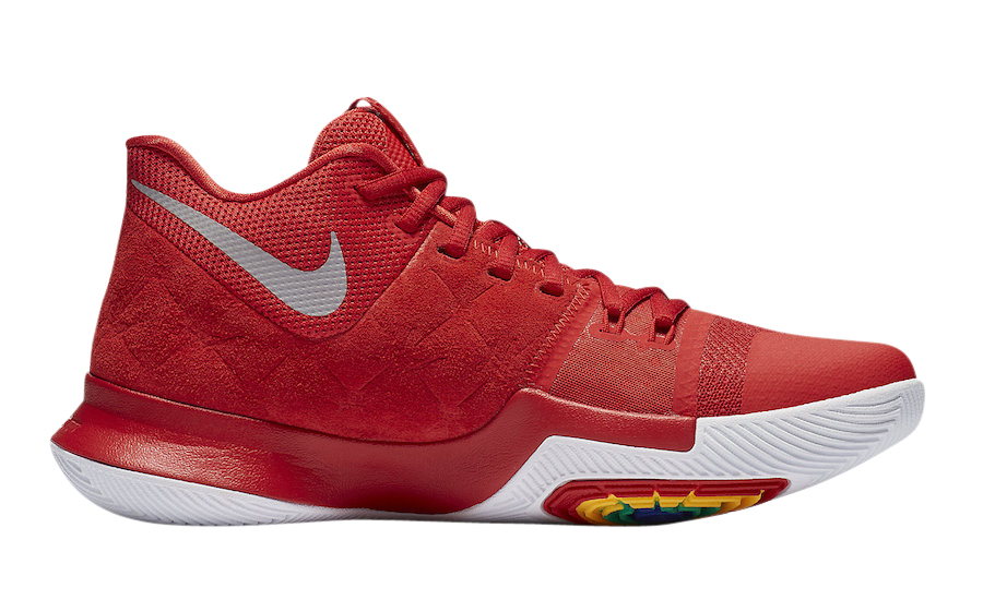 Nike Kyrie 3 University Red Suede