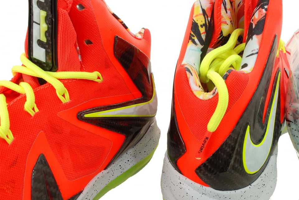 Nike LeBron 10 P.S. Elite - Total Crimson / Fiberglass - Black - Volt