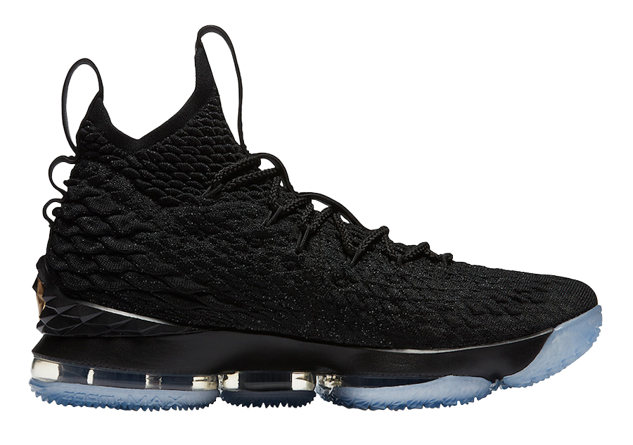 Nike LeBron 15 Black Metallic Gold