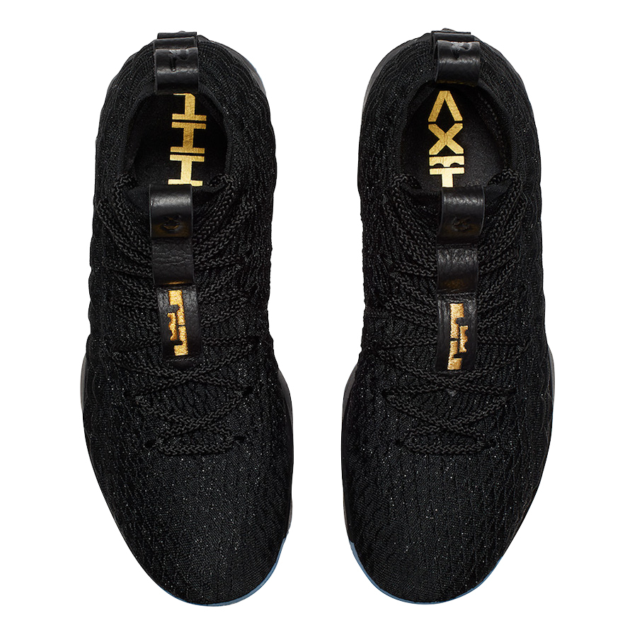 Nike LeBron 15 Black Metallic Gold