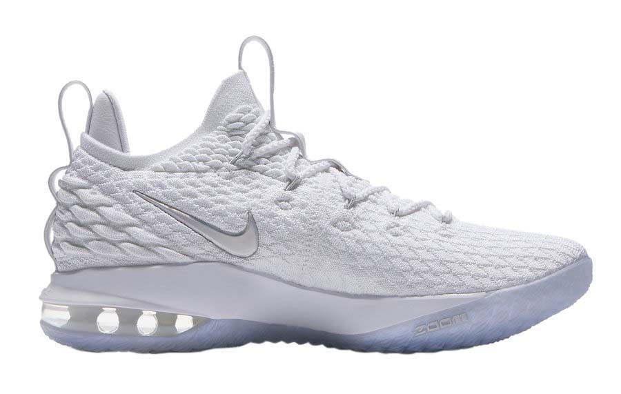 Nike LeBron 15 Low White Metallic