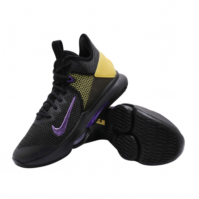 Nike LeBron Witness 4 EP Black Voltage Purple Opti Yellow