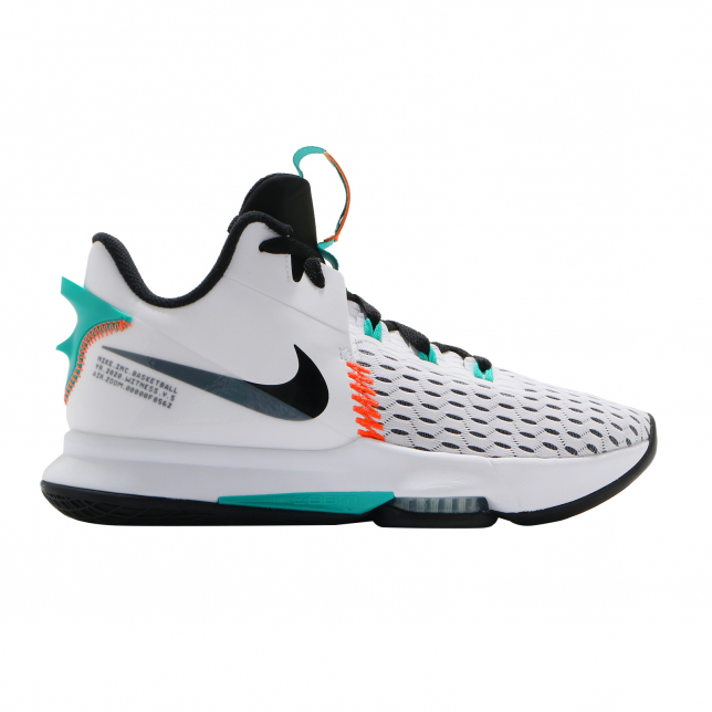 Nike LeBron Witness 5 EP White Black Clear Jade