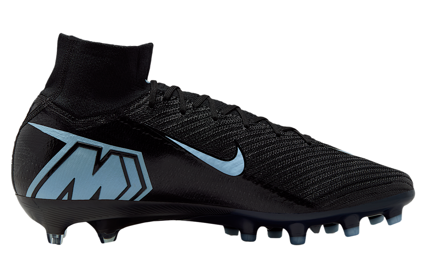 Nike Mercurial Superfly 10 Elite High AG Black / Ice Blue