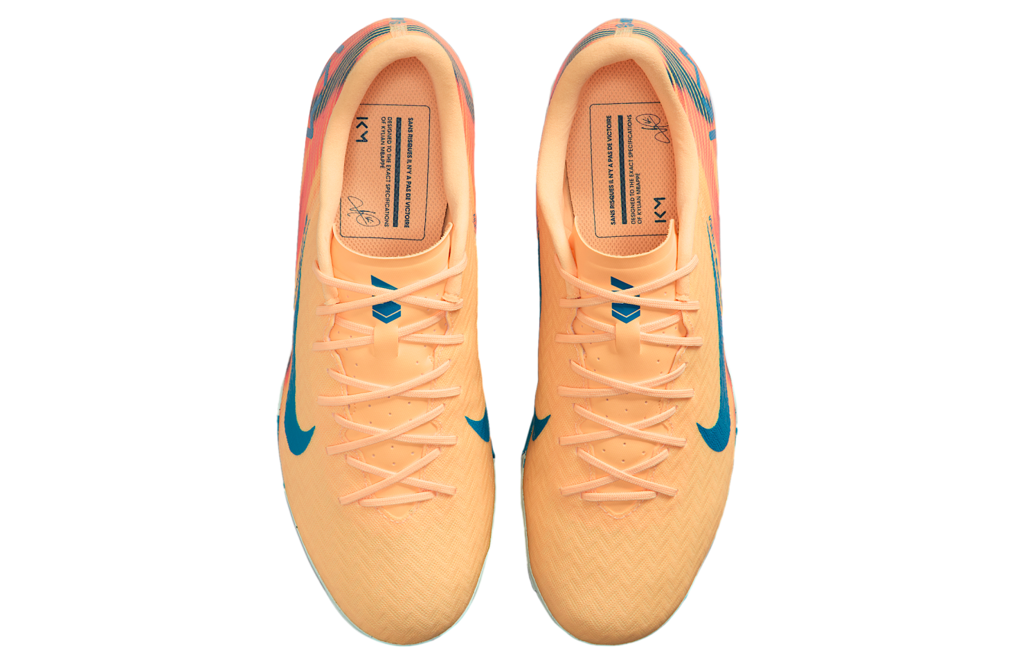 Nike Mercurial Vapor 16 Academy Kylian Mbappe Superfly Cleats Melon Tint Igloo Nike Air Zoom Mercurial Vapor 16 Pro FG Mbappé Personal  main image 2
