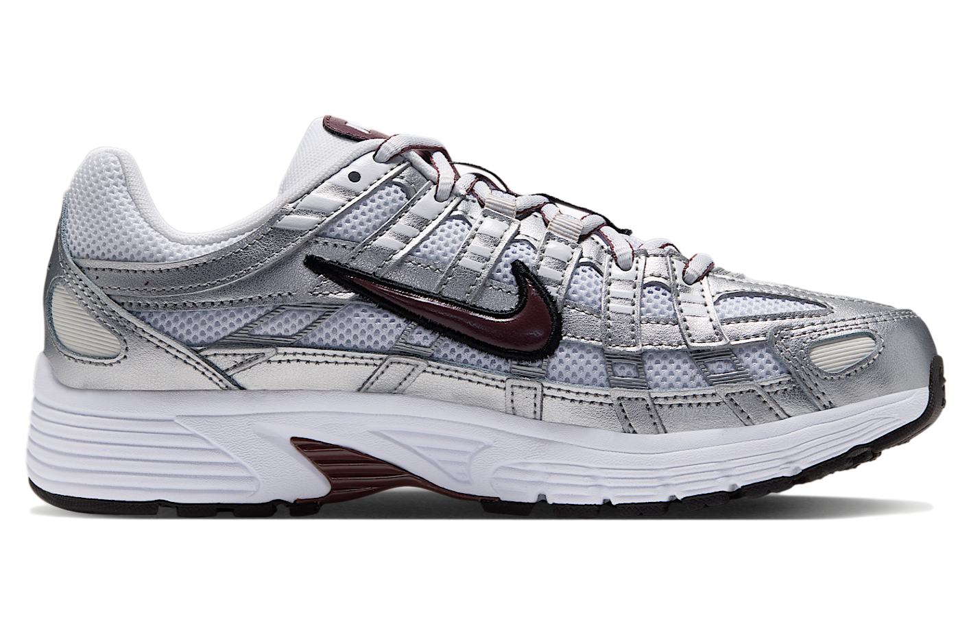 Nike P-6000 WMNS White / Metallic Silver / Mystic Dates
