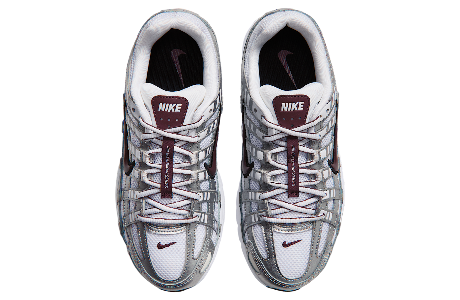Nike P-6000 WMNS White / Metallic Silver / Mystic Dates