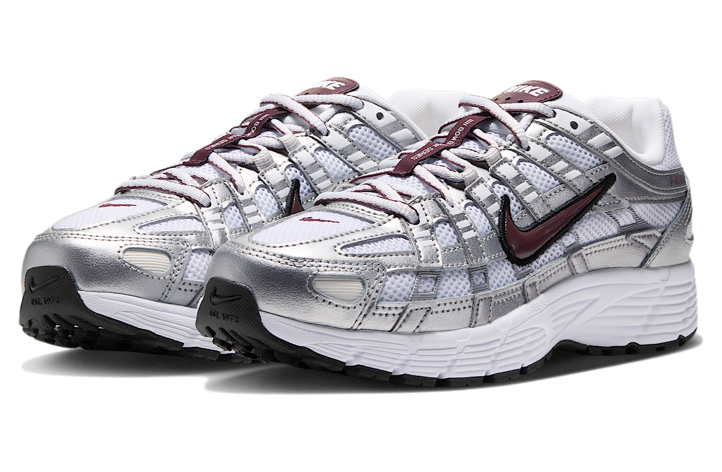 Nike P-6000 WMNS White / Metallic Silver / Mystic Dates