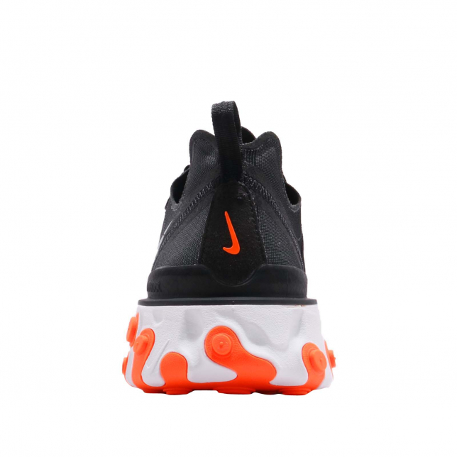 Nike React Element 55 Black Wolf Grey Total Orange