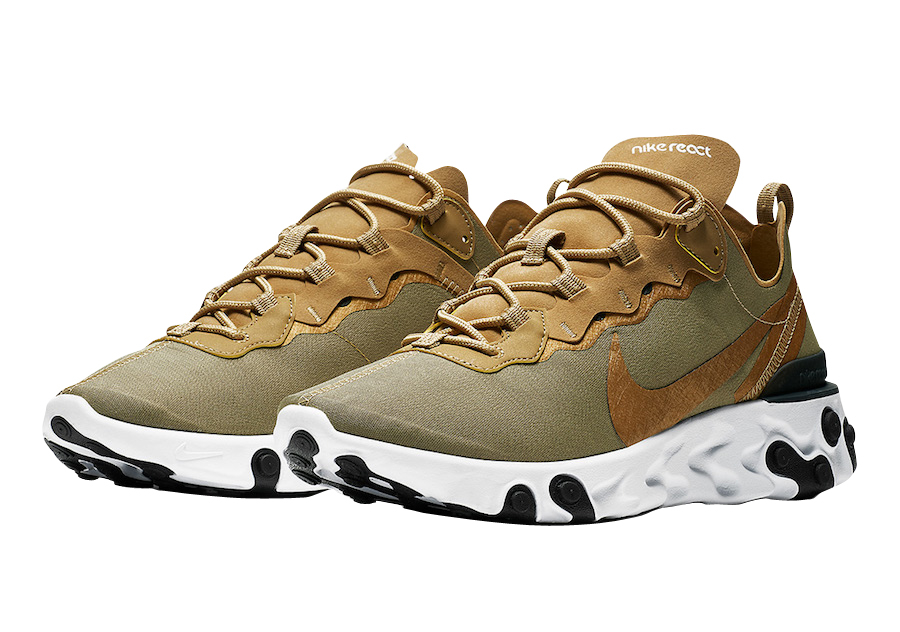 Nike React Element 55 Metallic Gold