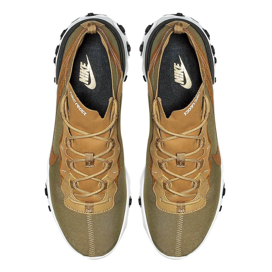 Nike React Element 55 Metallic Gold