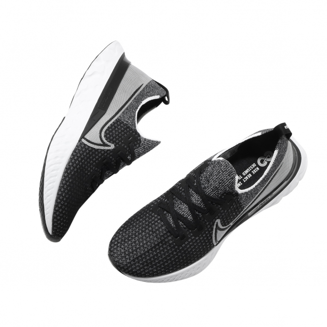 Nike React Infinity Run Flyknit Black White