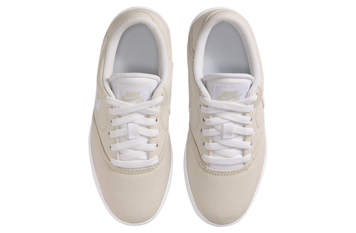 Nike SB Check Canvas Light Bone White 6Y‎ Skateboarding Shoes Nike SB Chron 2 Canvas Shoes - White / Light Bone - White  main image 4
