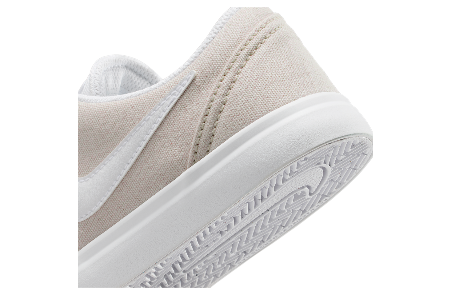 Nike SB Check Canvas Light Bone White 6Y‎ Skateboarding Shoes Nike SB Chron 2 Canvas Shoes - White / Light Bone - White  main image 2