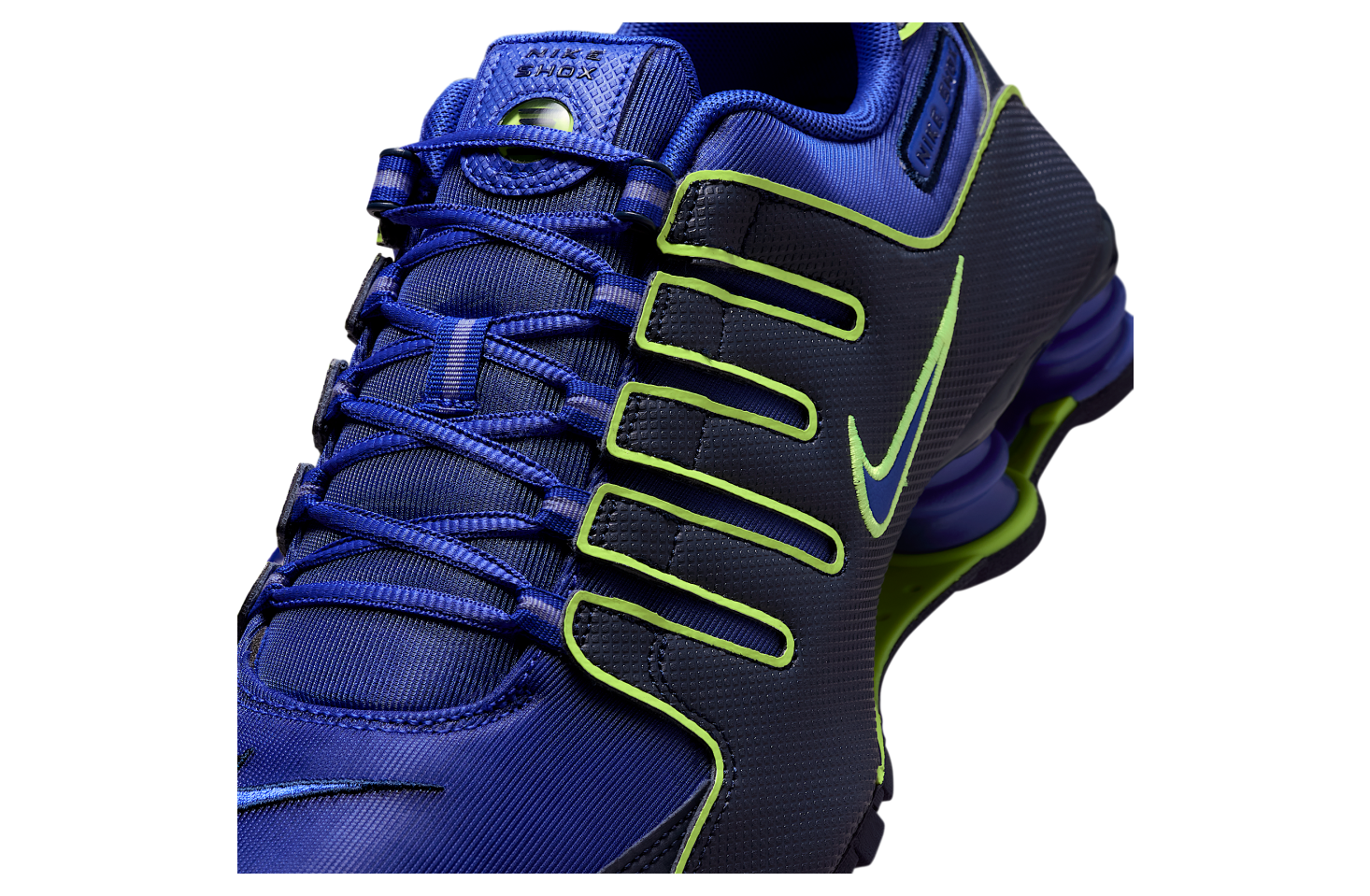 Nike Shox NZ Mens Size 9.5 Lapis/Blue Void/Volt/Lapis Running Shoes IQ8264-400 NIKE SHOX NZ / ナイキ ショックス NZ Lapis Blue Void Volt  main image 2