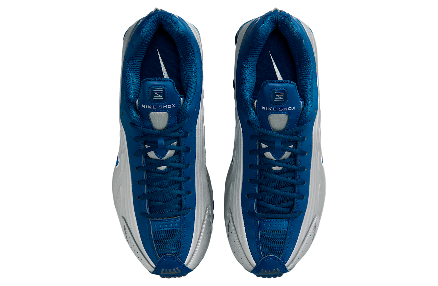 Nike Shox R4 Shoes Court Blue Metallic Silver IQ9391-476 Men\'s Size 11.5 No Box Nike Shox R4 Court Blue / White - Jan 2026 - IQ9391-476  main image 2