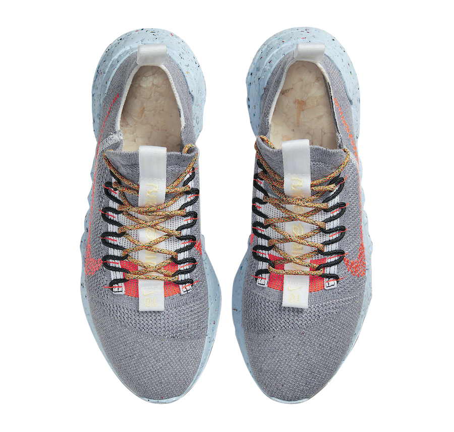 Nike Space Hippie 01 Vast Grey Hyper Crimson - Jul 2020  display picture 1