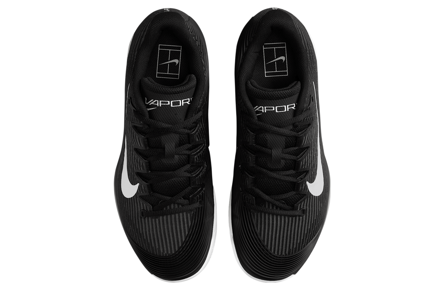 Nike Vapor 12 Black / Dark Smoke Grey (Clay Court)