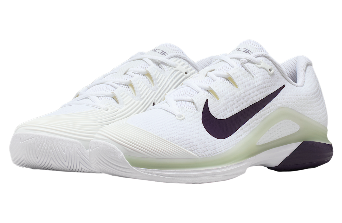 Nike Vapor 12 White / Volt Tint (Hard Court)