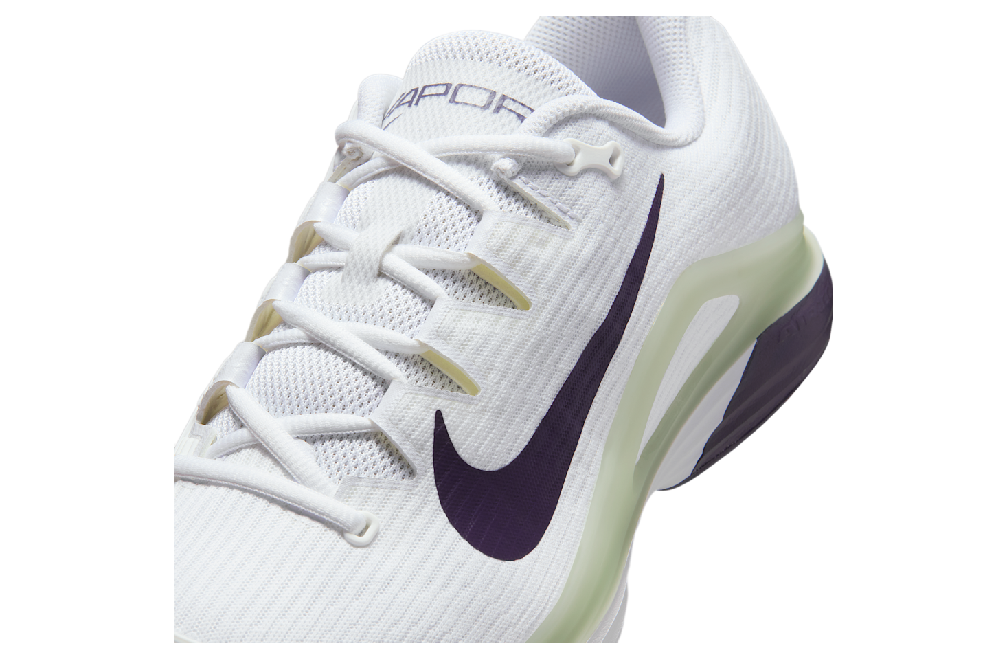 Nike Vapor 12 White / Volt Tint (Hard Court)