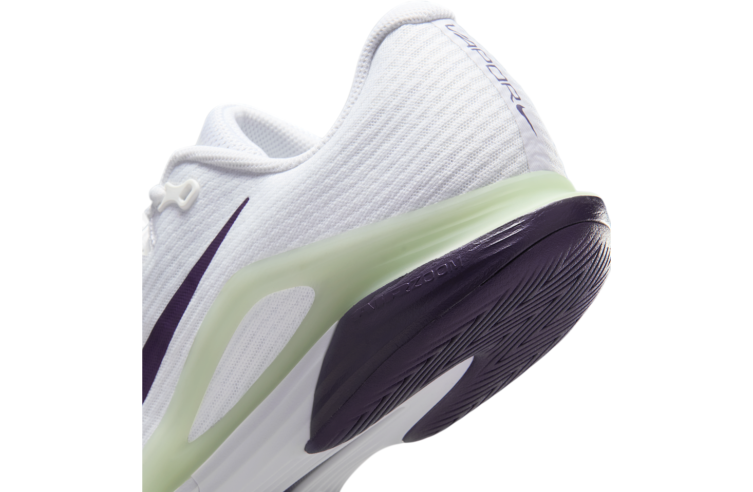 Nike Vapor 12 White / Volt Tint (Hard Court)
