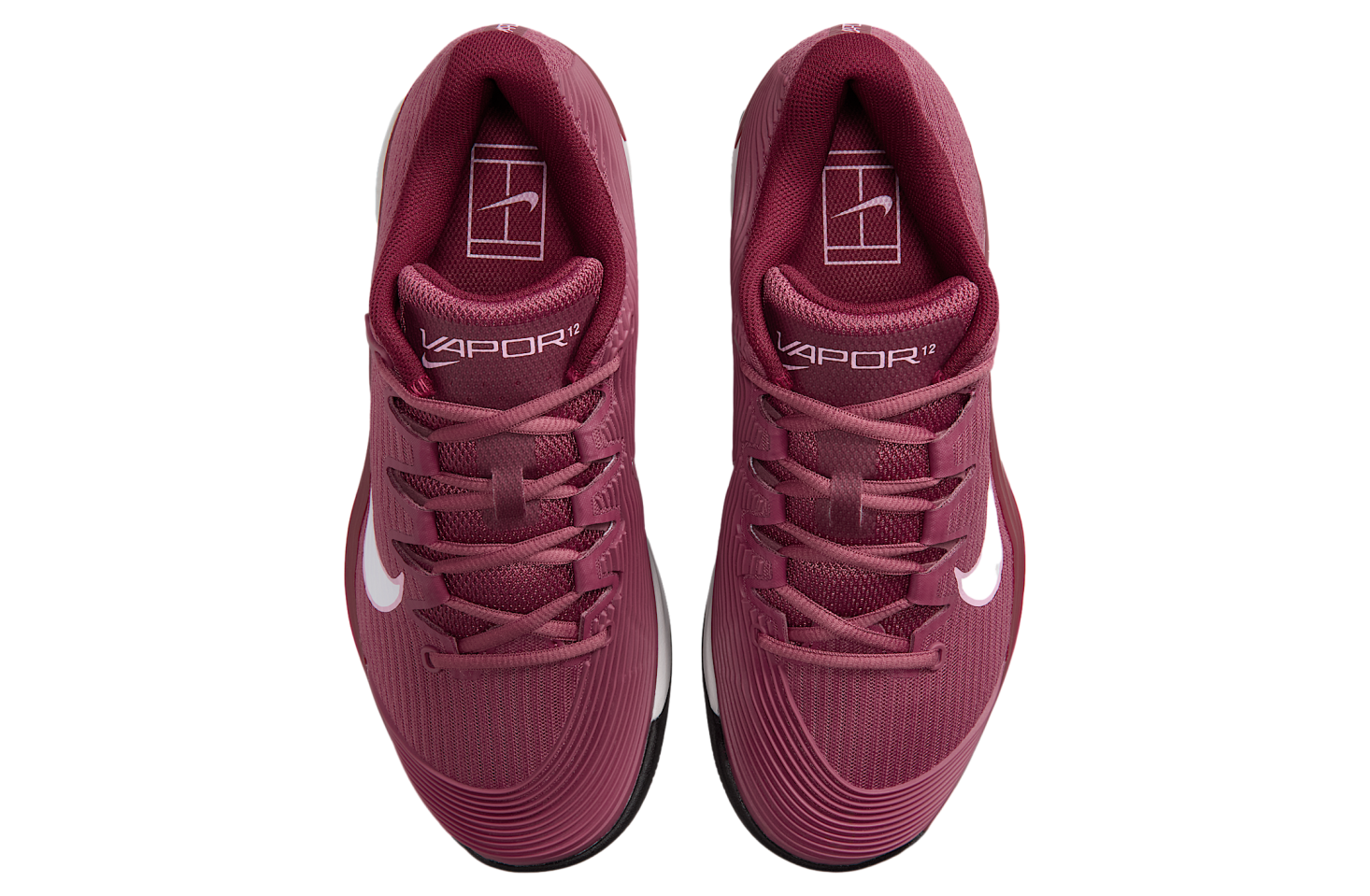 Nike Vapor 12 WMNS Pink Smoke / Vast Grey (Hard Court)