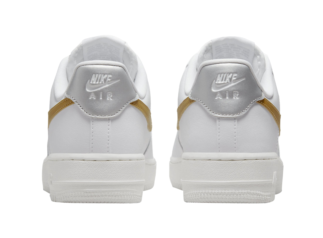 Nike WMNS Air Force 1 Low White Gold Silver | Kixify