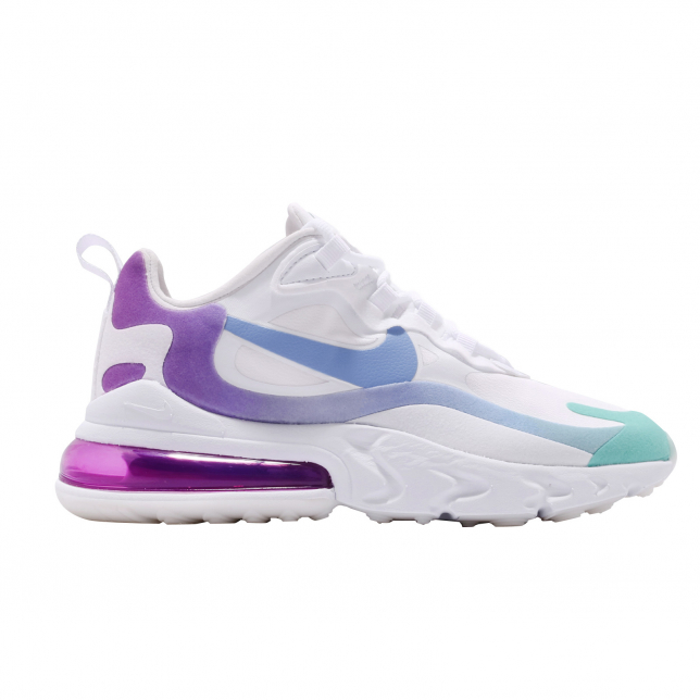 Nike WMNS Air Max 270 React White Light Blue Aurora Green