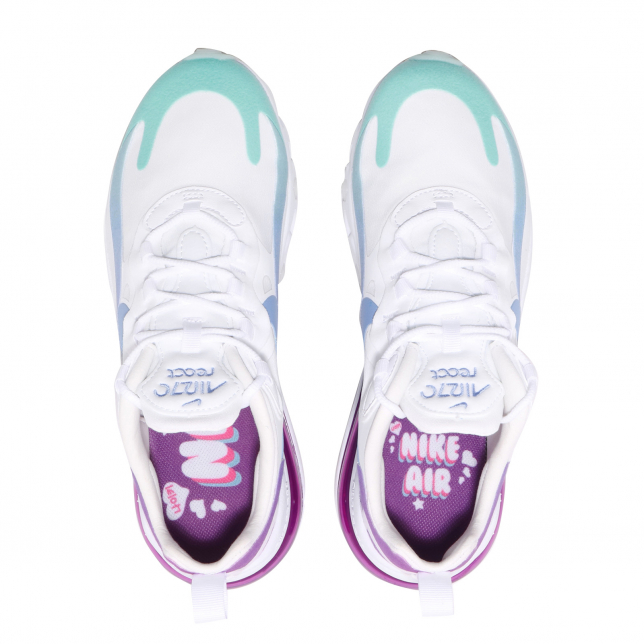 Nike WMNS Air Max 270 React White Light Blue Aurora Green