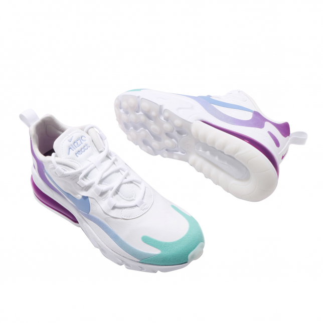 Nike WMNS Air Max 270 React White Light Blue Aurora Green