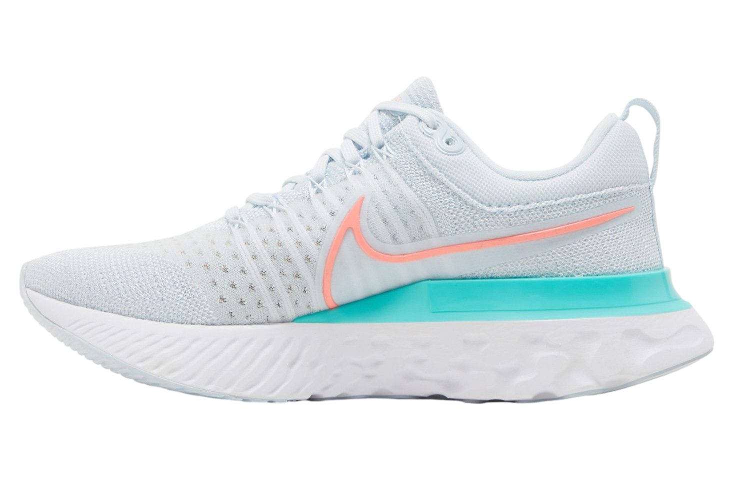 Nike Wmns React Infinity Run Flyknit 2 Blue Tint Lava Glow