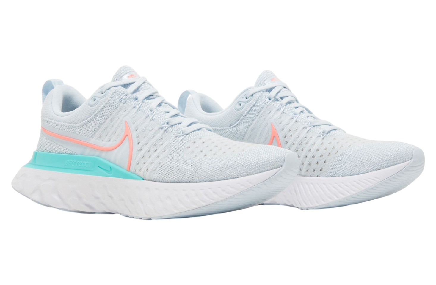 Nike Wmns React Infinity Run Flyknit 2 Blue Tint Lava Glow