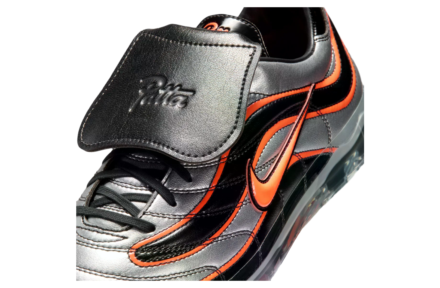 Patta x Nike Cryoshot Mercurial Vapor R9 Metallic Silver / Black 